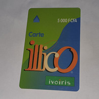 Ivory Coast-(CI-ILL-REF-0004B)-carte Lllico(8)-(5.000fcfa)-(92-69-82-14-05-73-58)-used Card+1card Prepiad Free - Costa De Marfil