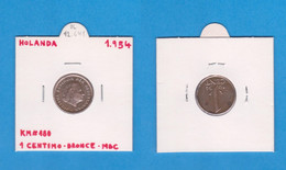 HOLANDA  1  CÉNTIMO  1.954  BRONCE  KM#180  VF/MBC   DL-12.641 - Otros & Sin Clasificación