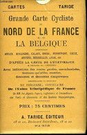 Grande Carte Cycliste Du Nord De La France Et De La Belgique. - TARIDE - 0 - Cartes/Atlas