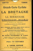 Grande Carte Cycliste De La Bretagne Et De La Normandie. Section Nord. - TARIDE - 0 - Cartes/Atlas