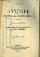 ANNUAIRE DU DEPARTEMENT DE LOT-&-GARONNE - COLLECTIF - 1907 - Annuaires Téléphoniques