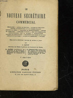 LE NOUVEAU SECRETAIRE COMMERCIAL - CAPON J. - 0 - Comptabilité/Gestion