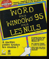 WORD POUR WINDOWS 95 POUR LES NULS. - ADAN GOOKIN - 1997 - Informática