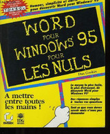WORD POUR WINDOWS 95 POUR LES NULS. - ADAN GOOKIN - 1997 - Informatique