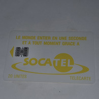 Ivory Coast-(CIF-SOC-0016/1)-socatel-yellow-(21)-(20units)-(00405909)-used Card+1card Prepiad Free - Costa De Marfil