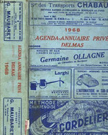 Agenda-Annuaire. Annuaire Privé. Delmas. Edition Gironde. 1968 - COLLECTIF - 1968 - Directorios Telefónicos