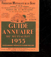 FEDERATION MUTUALISTE DE LA SANTE - GUIDE ANNUAIRE DU MUTUALISTE 1955 - COLLECTIF - 1955 - Directorios Telefónicos