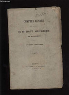 Société Archéologique De Bordeaux. Comtes-Rendus Des Séances De La Société Archéologique De Bordeaux. - COLLECTIF - 1882 - Limousin