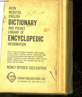 ENGLISH DICTIONARY AND POCKET LIBRARY OF ENCYCLOPEDIC INFORMATION - WEBSTER AVON - 1953 - Dictionnaires, Thésaurus