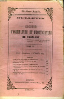 Bulletin De La Société D'Agriculture Et D'Horticulture De Vaucluse. TOME 6 - 10ème Livraison - JACQUET - 1857 - Management