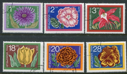 BULGARIA 1974 Garden Flowers Used.  Michel 2345-50 - Usati