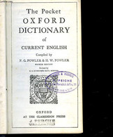 THE POKET OXFORD DICTIONARY OF CURRENT ENGLISH - COLLECTIF - 1959 - Dizionari, Thesaurus