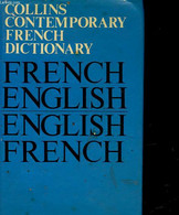 CONTEMPORARY FRENCH DICTIONARY - FRENCH - ENGLISH - ANGLAIS FRANCAIS - COLLINS - 1971 - Dictionaries, Thesauri