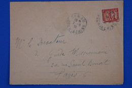 N12  CHINE INDO  BELLE LETTRE 1936 COCHINCHINE POUR PARIS RUE ST BENOIT FRANCE+ AFFRANCHISSEMENT PLAISANT - Covers & Documents