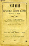 ANNUAIRE DU DEPARTEMENT DE LOT-ET-GARONNE, POUR L'ANNEE 1898 (108e ANNEE). - COLLECTIF - 1898 - Telefonbücher