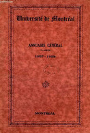 UNIVERSITE DE MONTREAL, ANNUAIRE GENERAL, 7e ANNEE, 1927-28 - COLLECTIF - 1927 - Telephone Directories