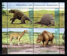 Argentina 2001 MiNr. 2642 - 2645 (Block 73) Argentinien Prehistorics Aminals  4v  MNH** 10,00 € - Ungebraucht