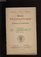 Revue Philomathique De Bordeaux Et Du Sud-Ouest N° 1 - COLLECTIF - 1899 - Limousin