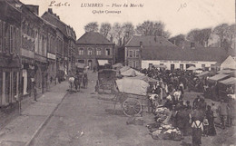 LUMBRES   Place Du Marché  (plan Animé ) - Lumbres