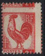 France Colonie Algerie Maury 220 (Yvert 220) * Coq Piquage à Cheval - Sonstige & Ohne Zuordnung