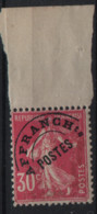 France Maury Préoblitéré 55 (Yvert PR59) * Semeuse Surchargé Signé - 1893-1947