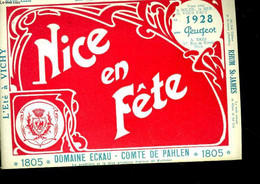 ALBUM SOUVENIR DES FETTESOFFICIELLES DE NICE - 26° ANNEE - COLLECTIF - 1928 - Languedoc-Roussillon