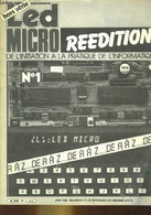 LED MICRO DE L'INITIATION A LA PRATIQUE DE L'INFORMATIQUE - N°1 - REEDITION - COLLECTIF - 1983 - Informatique