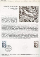 DOCUMENT PHILATELIQUE OFFICIEL N°14-75 - ROBERT SCHUMAN L'EUROPEEN (1886-1963) (N°1826 YVERT ET TELLIER) - GANDON P. - 1 - Cartas & Documentos