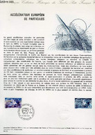 DOCUMENT PHILATELIQUE OFFICIEL N°40-76 - ACCELERATEUR EUROPEEN DE PARTICULES - CERN (N°1908 YVERT ET TELLIER) - GAUTHIER - Cartas & Documentos