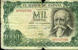 1 BILLET DE 1000 PESETAS - *** - 1971 - Unclassified