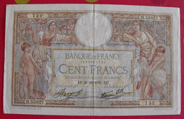 France. 100 Cent Francs Luc Olivier Merson. 21/10/1937. Quelques Trous D'épingles Sinon Bel état - 100 F 1908-1939 ''Luc Olivier Merson''