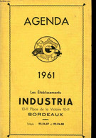 AGENDA 1961 - LES ETABLISSEMENT INDUSTRIA - COLLECTIF - 1961 - Agendas Vierges