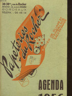 AGENDA - PAPETERIES DU ROCHER - 1956 - COLLECTIF - 1956 - Terminkalender Leer