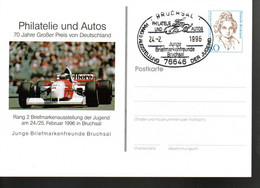 Deutschland Germany Allemagne Private Ganzsache Formel 1 McLaren Mecedes Postkarte - Cartes Postales Privées - Oblitérées