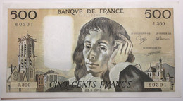 France - 500 Francs - 2-3-1989 - PICK 156g.4 / F71.41 - SPL - 500 F 1968-1993 ''Pascal''