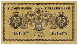 Finland - 25 Penniä - 1918 - Pick: 33 - Suomi Penni - Finlandia