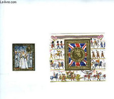 Collection De 2 Timbres-poste Oblitérés, Du 25e Anniversaire Du Couronnement D'Elizabeth II, 1953 - 1978. République Des - Philately And Postal History