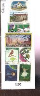 Collection De 8 Timbres-poste Oblitérés, De Cuba. Correos, Ballet Nacional, Footbal, Fleurs Et Oiseaux. Sputnik. - TIMBR - Philately And Postal History
