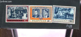 Collection De 3 Timbres-poste Neufs, Des Philippines (Pilipanas). Joseph Kennedy And Family, John F. And Robert Kennedy. - Philatélie Et Histoire Postale