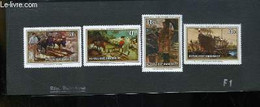 Collection De 4 Timbres-poste Neufs, De République Rwandaise. 50e Anniversaire De L'O.I.T. Reproduction De Tableaux. - T - Philatélie Et Histoire Postale