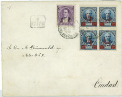 BK1741 - ARGENTINA - POSTAL HISTORY - Overprinted Bo4 On COVER: City Mail 1890 - Covers & Documents