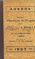 Agenda J. Bailly 1927 - PHARMACIE J. BAILLY - 1926 - Terminkalender Leer