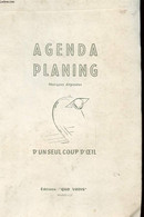 AGENDA PLANNING - D'UN SEUL COUP D'OEUL - COLLECTIF - 1960 - Blank Diaries