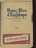 AGENDA HORO BLOC D'ESCULAPE - COLLECTIF - 1948 - Blanco Agenda