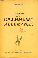 L'ESSENTIEL DE LA GRAMMAIRE ALLEMANDE - BOYER JEAN - 0 - Atlanten
