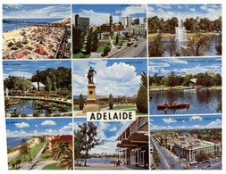 (LL 28) Australia - SA - Adelaide 9 Views (with Stamp) - Adelaide