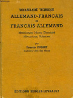 VOCABULAIRE TECHNIQUE ALLEMAND-FRANCAIS ET FRANCAIS-ALLEMAND - CUSSET FRANCIS - 1948 - Atlanten