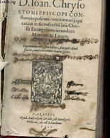 CON-FTANTINOPOLITANI COMMENTARIJ, QUI EXTANT IN FACROFANCTU IEFU CHRIFTI EUANGELIUM FECUNDUM MARCUM&LUCAM. - - D. IOAN. - Bis 1700