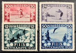 AUSTRIA 1933 - MNH - ANK 551-554 - Complete Set! - FIS - Ungebraucht