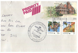 (LL 27) Australia - Priority Paid Covers (2 ) With Living Together Stamps / Frog (on Pre-paid Covers) 1984 & 89 - Andere & Zonder Classificatie